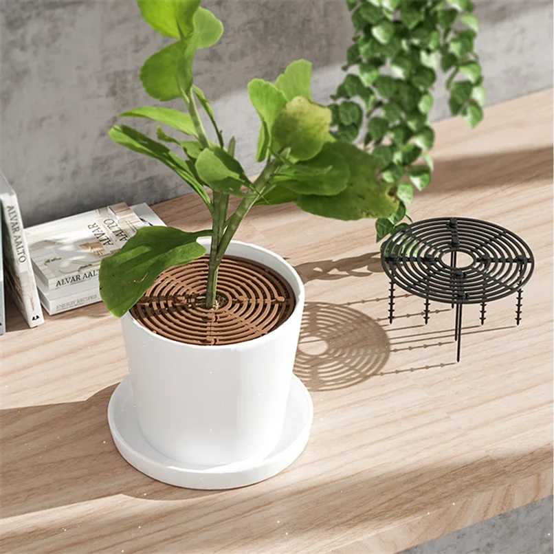 1PC Plant Pot Soil Guard With Nails Plant Pot Grid Flower Pot Cover Baby Safety Mouse Garden Home Plant Protector Repel Cats