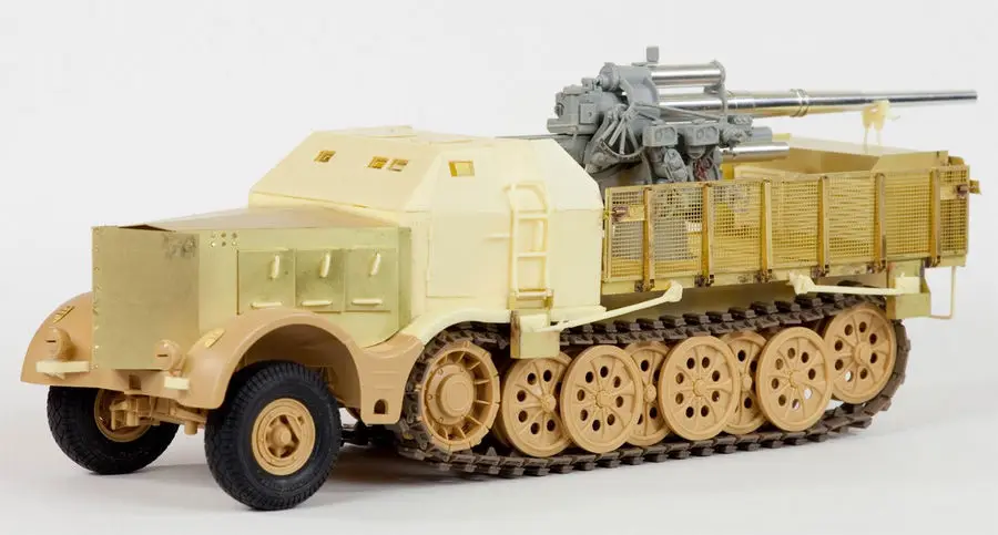 การแปลง1/35: 8.8ซม. Flak 37 (SF) auf fgst zgkw 18T (เรซิ่น + โลหะ + รูปลอก) ชุดอัปเกรดการสร้างแบบจำลอง LW35055