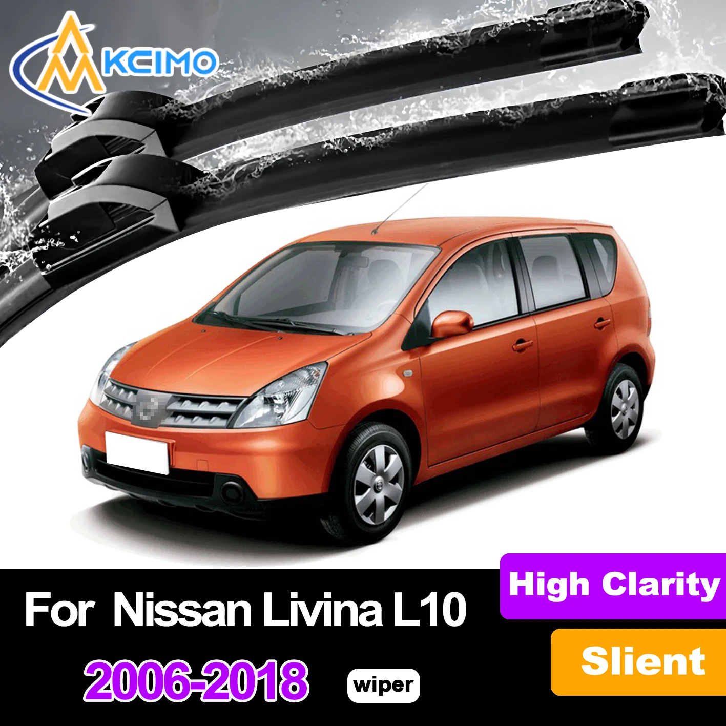 

Kcimo Front Windshield Wiper Blades For Nissan Livina L10 L11 2006-2018 Windscreen Window Car Accessories