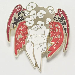 Biblically accurate angel enamel pin badge Jewelry backpack Accessories