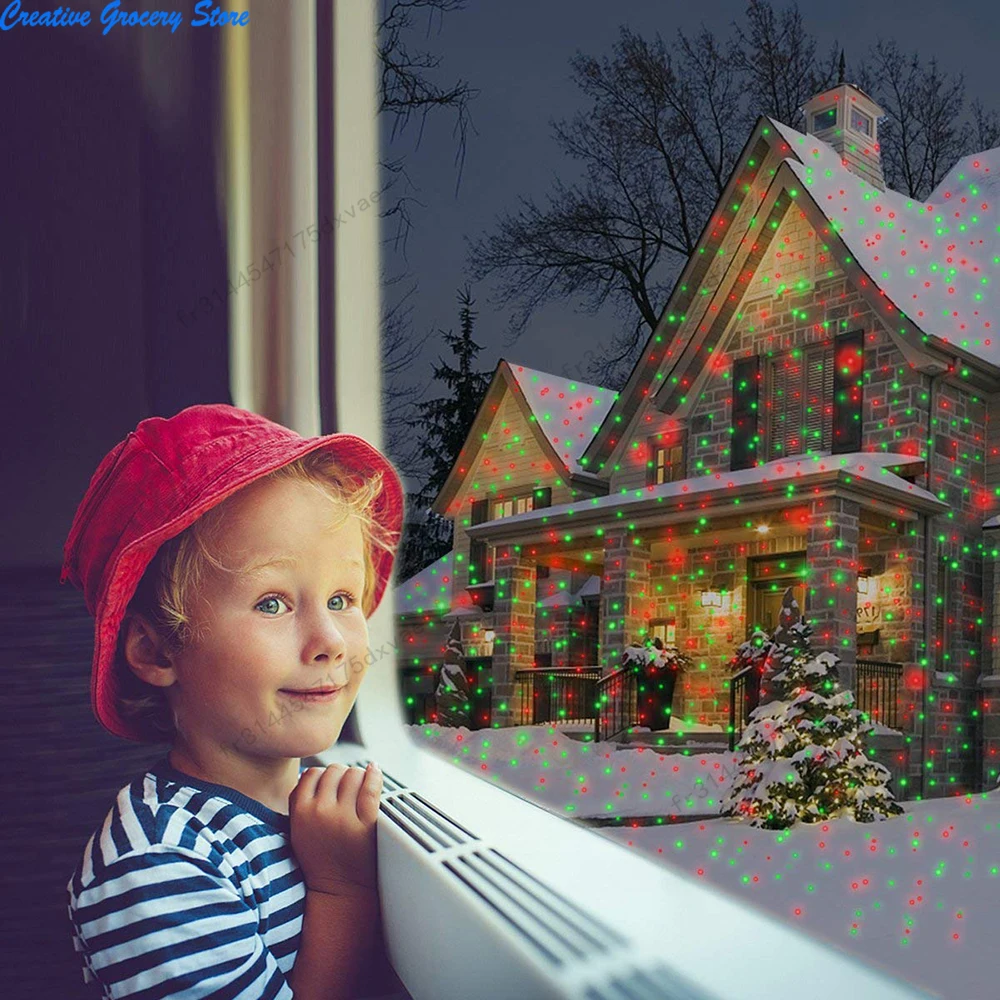 LED المشهد ضوء المرحلة حديقة ستار كشاف ضوء في الهواء الطلق مقاوم للماء R & G اليراع الأضواء لساحة الحديقة عطلة الديكور