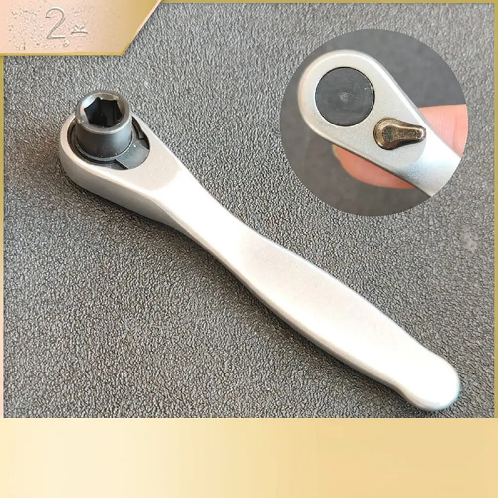 Precision 72 Tooth Mini Ratchet Wrench 14 Inch Drive Chrome Vanadium Steel Multi Purpose Tool Set For Daily Repairs