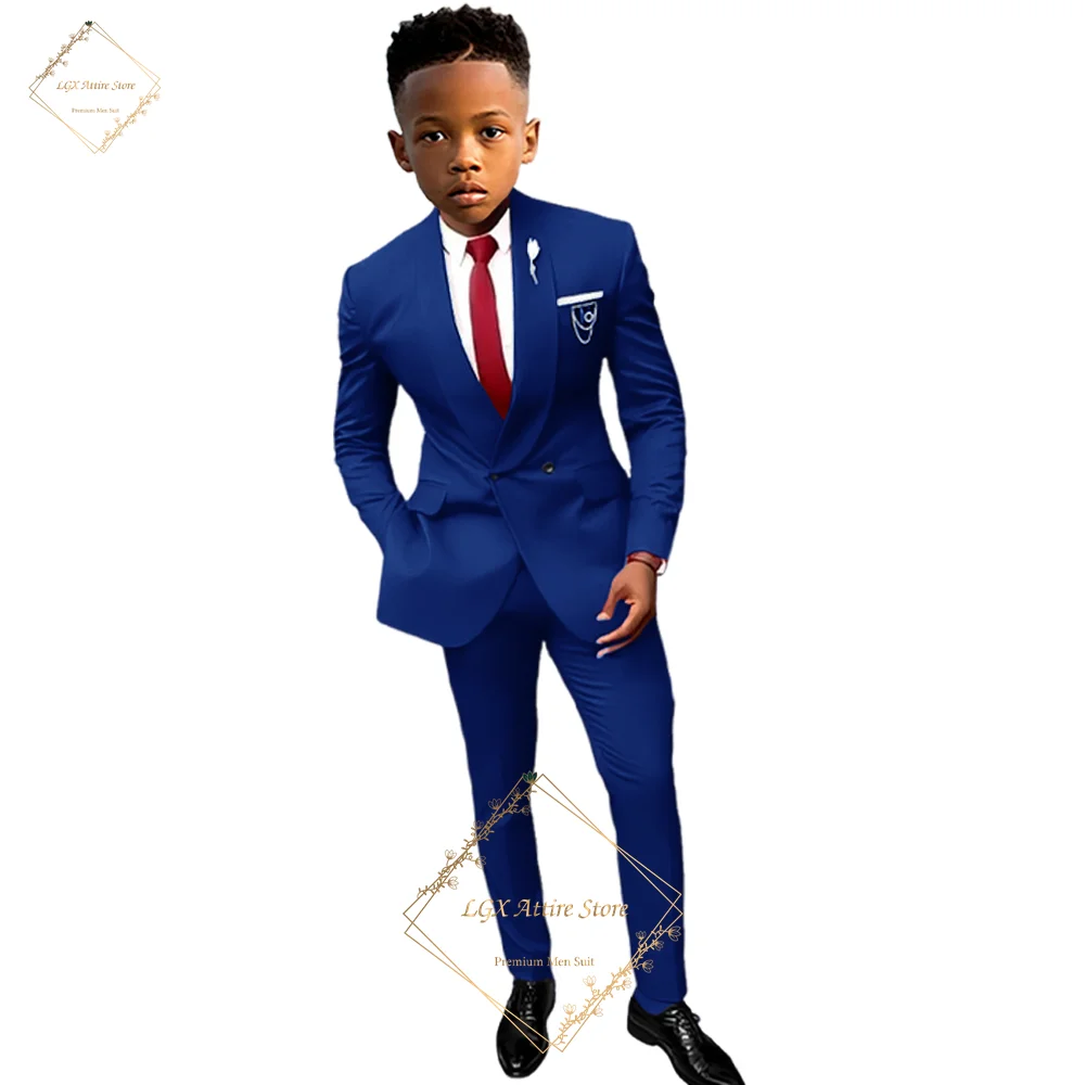 

Kid's Notch Lapel Formal Suit 2-Piece (Jacket + Trousers) – Ideal for Weddings, Ceremonies & Cocktail Parties