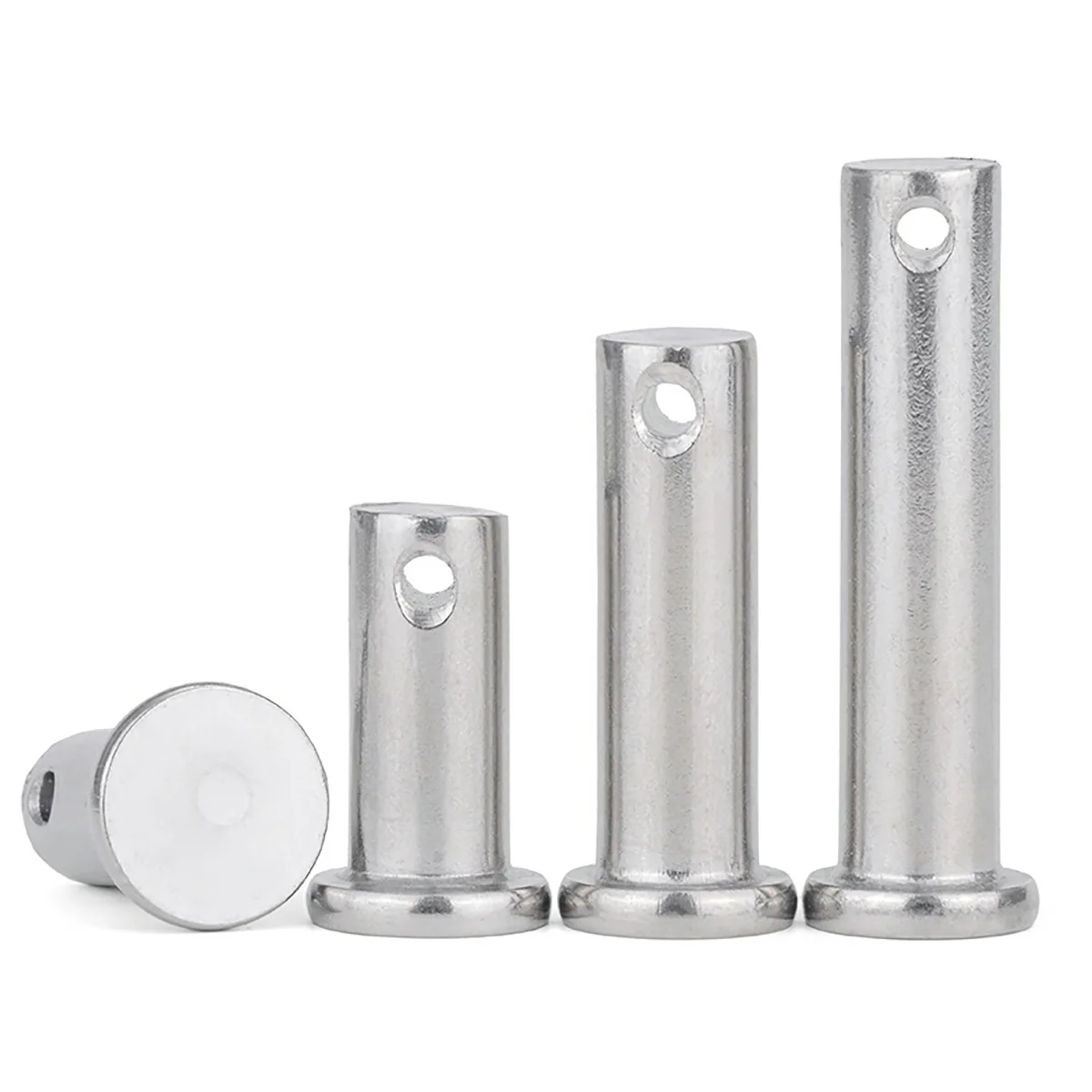 304 Stainless Steel Pin Shaft With Hole / Cotter Pin Combination Set  M3-M20
