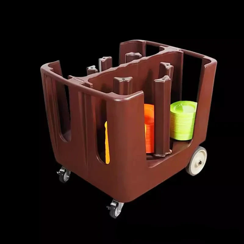 Mobile adjustment, stacking tray, disc car, buffet, hotel special movable disc car, multi-grid cover