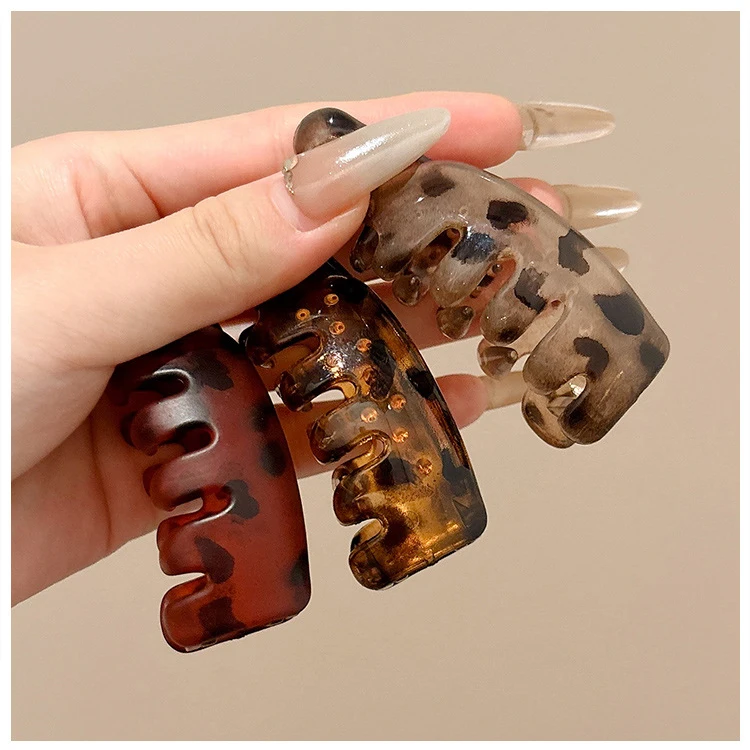 Winzige Bananenklammern, modische vertikale Kunststoffklammern für Damen, elegante Haarnadeln für hohe Pferdeschwänze, Twist-Clips, einfache Haaraccessoires – Detail 5