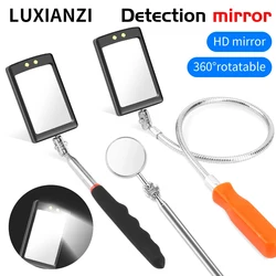 LUXIANZI 360° Inspection mirror Rotatable LED Light Examine Automobile Chassis Extend Repair Tools Telescopic Inspection Mirrors