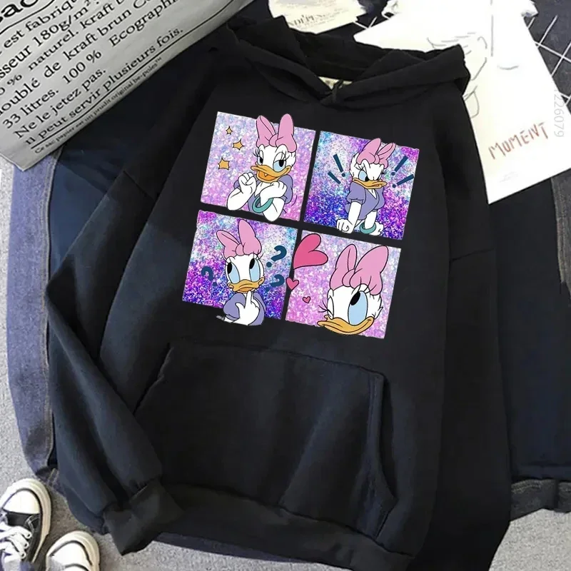 

Kawaii Minnie Mouse Print Women Hoodies Fashion Disney Princess Graphic Sweatshirt Harajuku Casual Pullover Clothing Tops Unisex