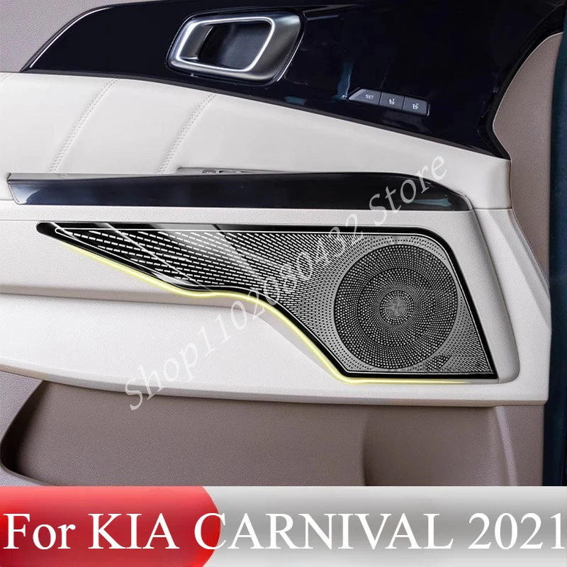 For KIA CARNIVAL 2021 Car Dashboard Tweeter Horn Cover Trunk Door Audio A-pillar Speaker
