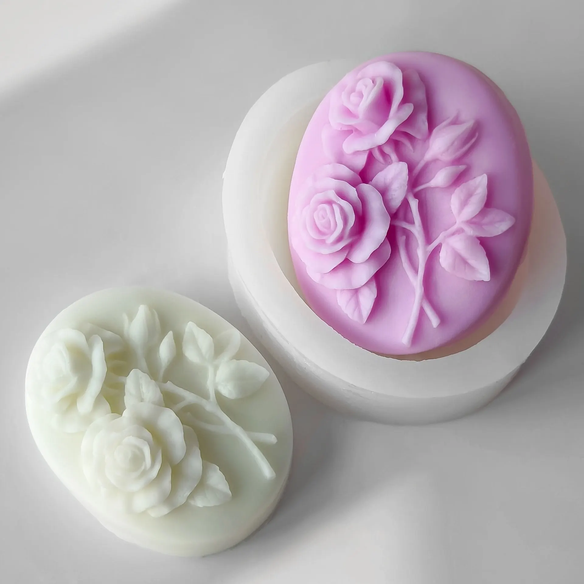 Dargonfly sabão silicone vela molde redondo flor em forma de borboleta diy artesanal sabão fazendo molde