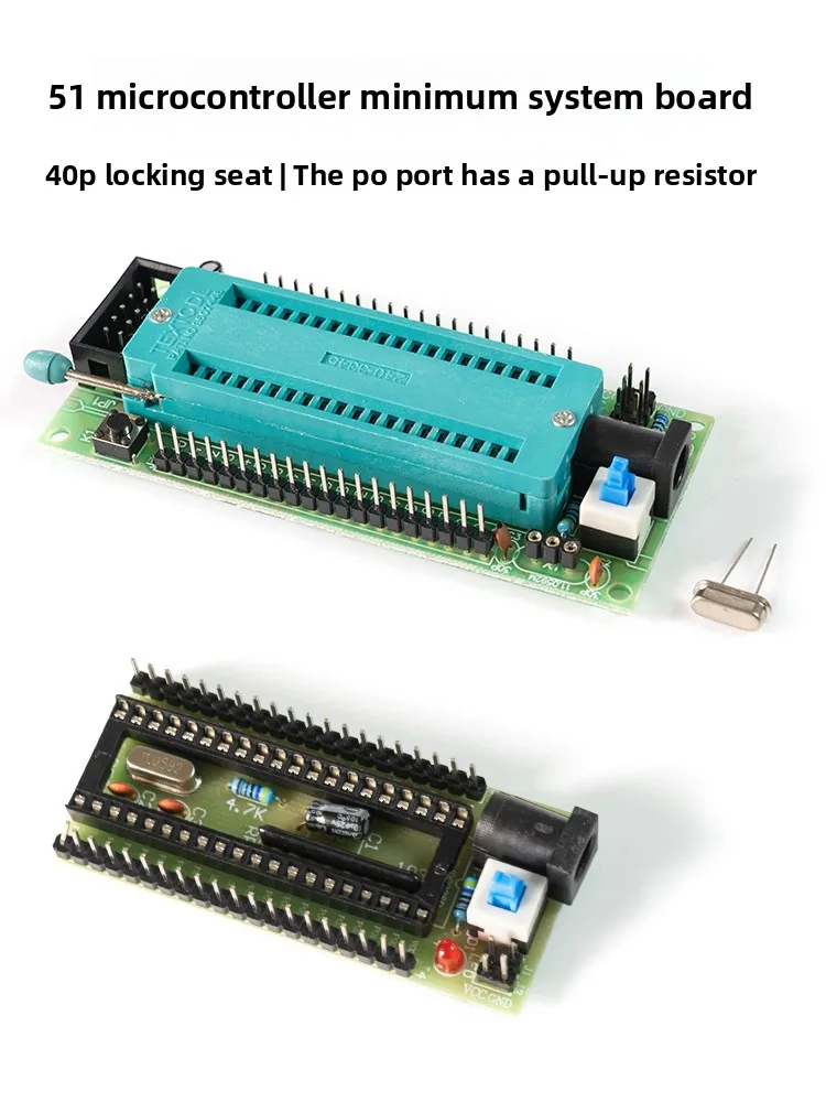 

51 Single Chip Microcomputer Minimum System Development Board Learning Board 40P Locking Seat STC Core Board DIY Experimental Mo