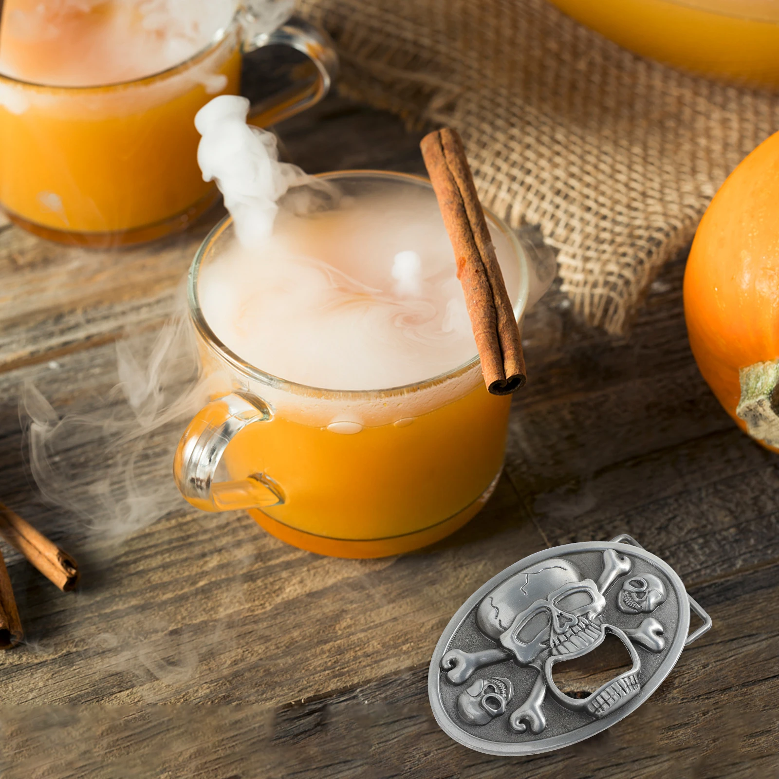 

Skull Bottle Belt Buckle Zinc Alloy Halloween Belt Buckle Lightweight Portable Halloween Gift Men Kitchen Bar Tools Decor