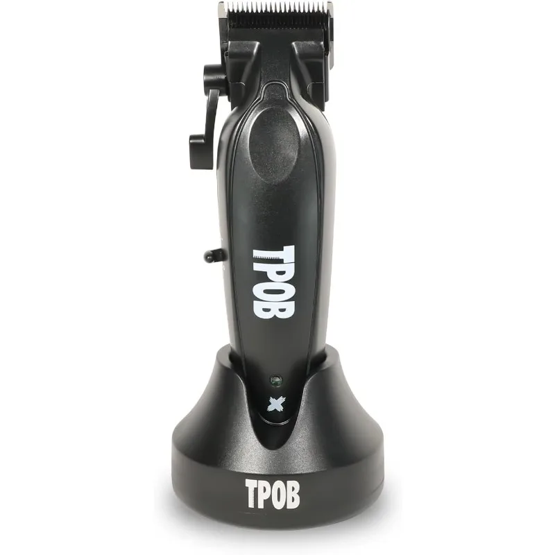 TPOB X Digital Brushless 6800rpm Aparador de cabelo para homens, aparador de lâmina T sem fio recarregável Edgers Clippers, preto