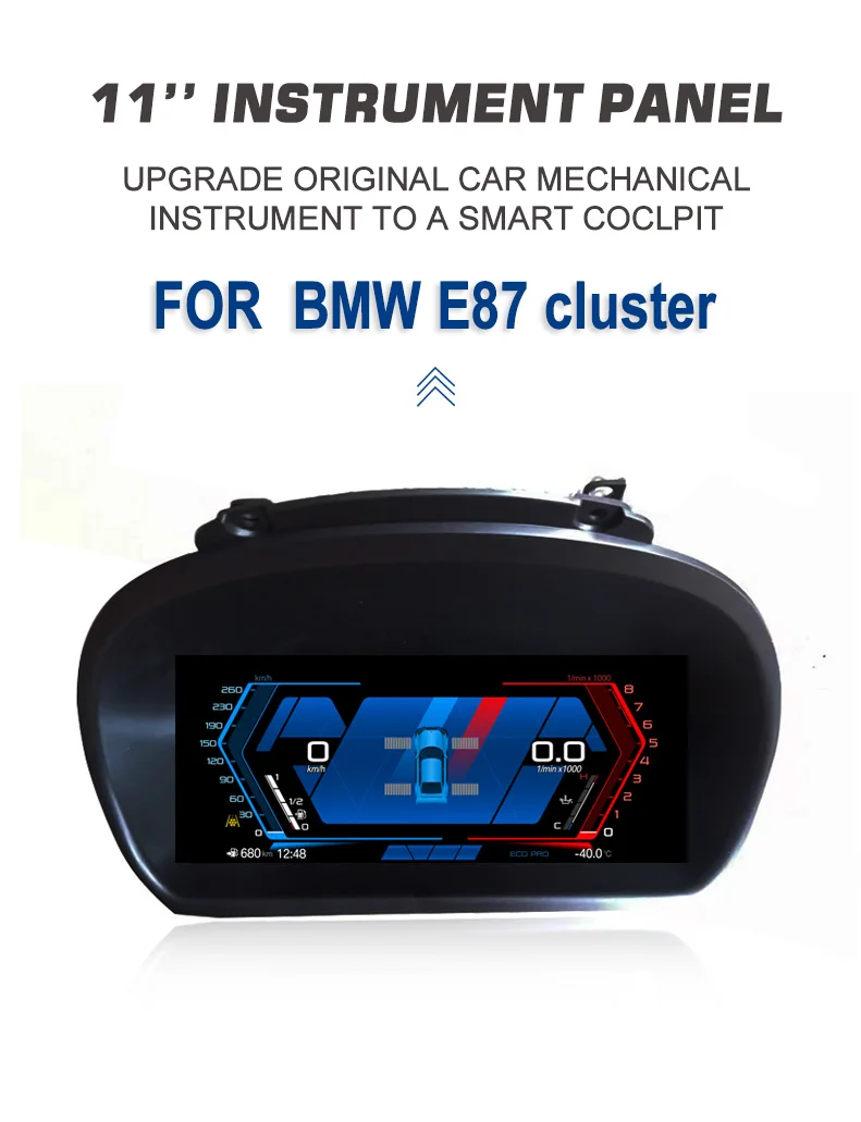 For 1 Series E81/E82/E87/E88/135i New Digital Cluster LCD Dashboard 12.3