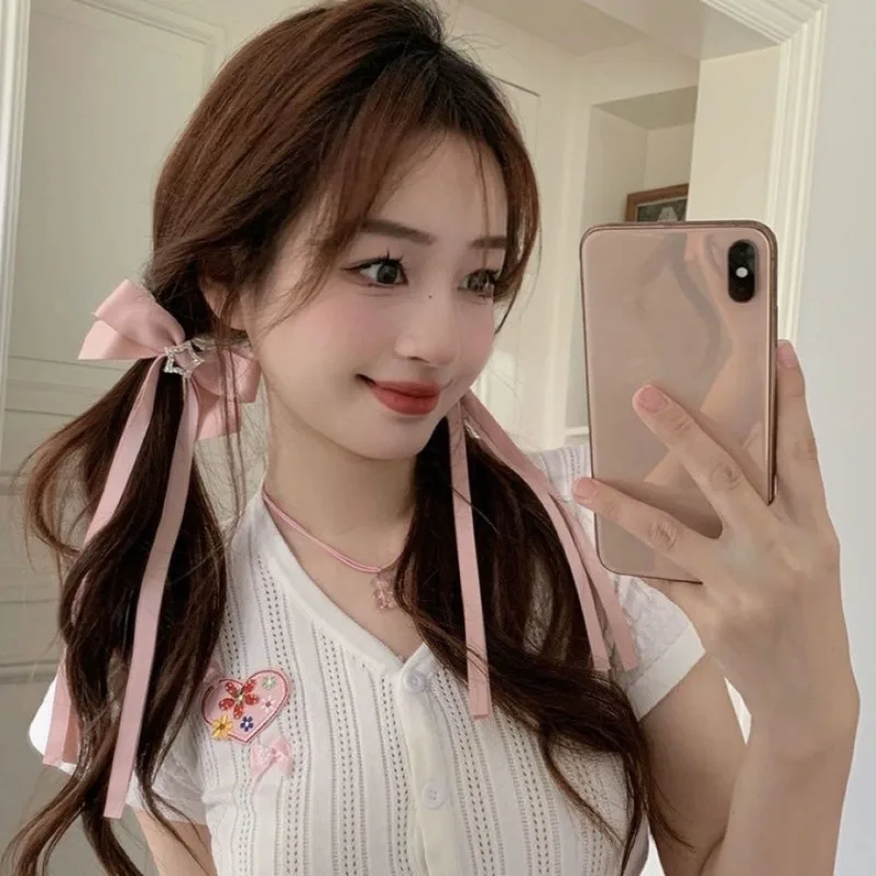 1/2 шт., заколки для волос с бантом