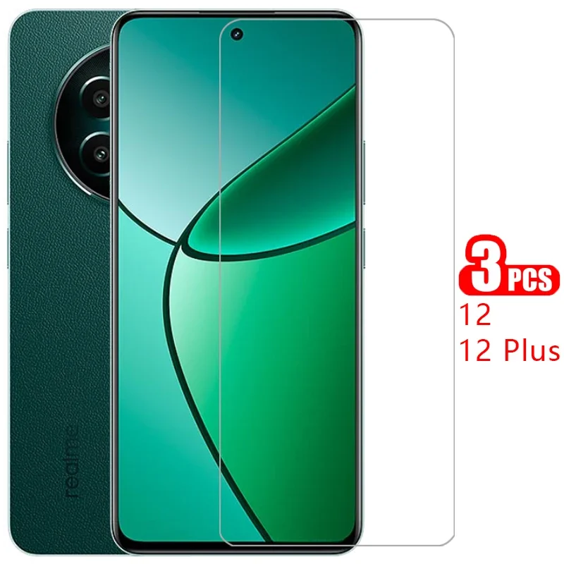 واقي شاشة من الزجاج المقسى لهاتف Realme 12 plus على Realme12 12plus Realme12plus plu فيلم الهاتف glas Realmi relme