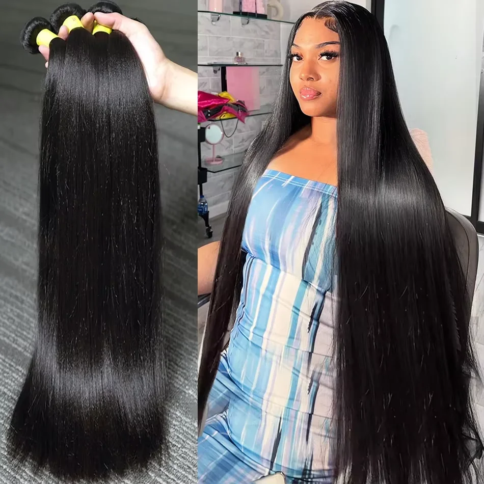 Natural Color Brazilian Human Hair Body Wave Bundles 10-40 Inches 3 Bundles Remy Human Hair Extensions Double Weft Braiding Hair