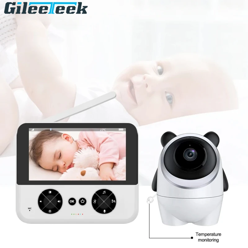 Smart Baby Monitor C5X 4.3-Inch,Infrared night vision 2-Way Talk,Night Vision,Feeding Alerts,Temperature detection,Monitor