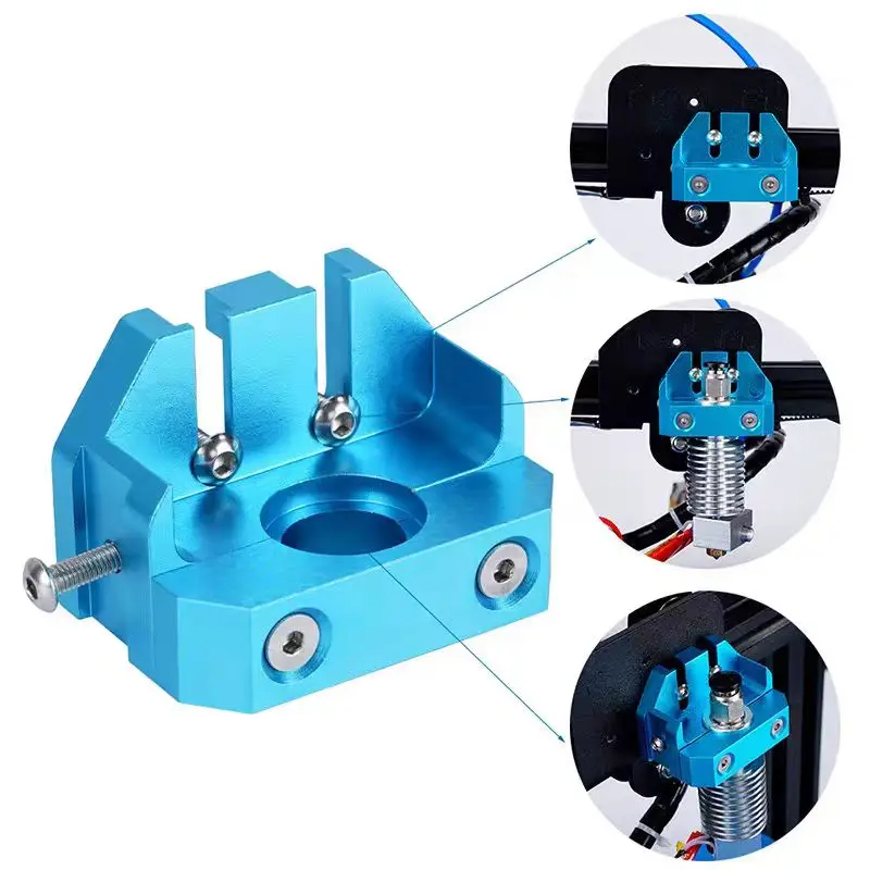 

E3d V5/V6 Extruder Nozzle Holder Volcano E3DV6 Nozzle Mount Compatible with Ender3 CR10