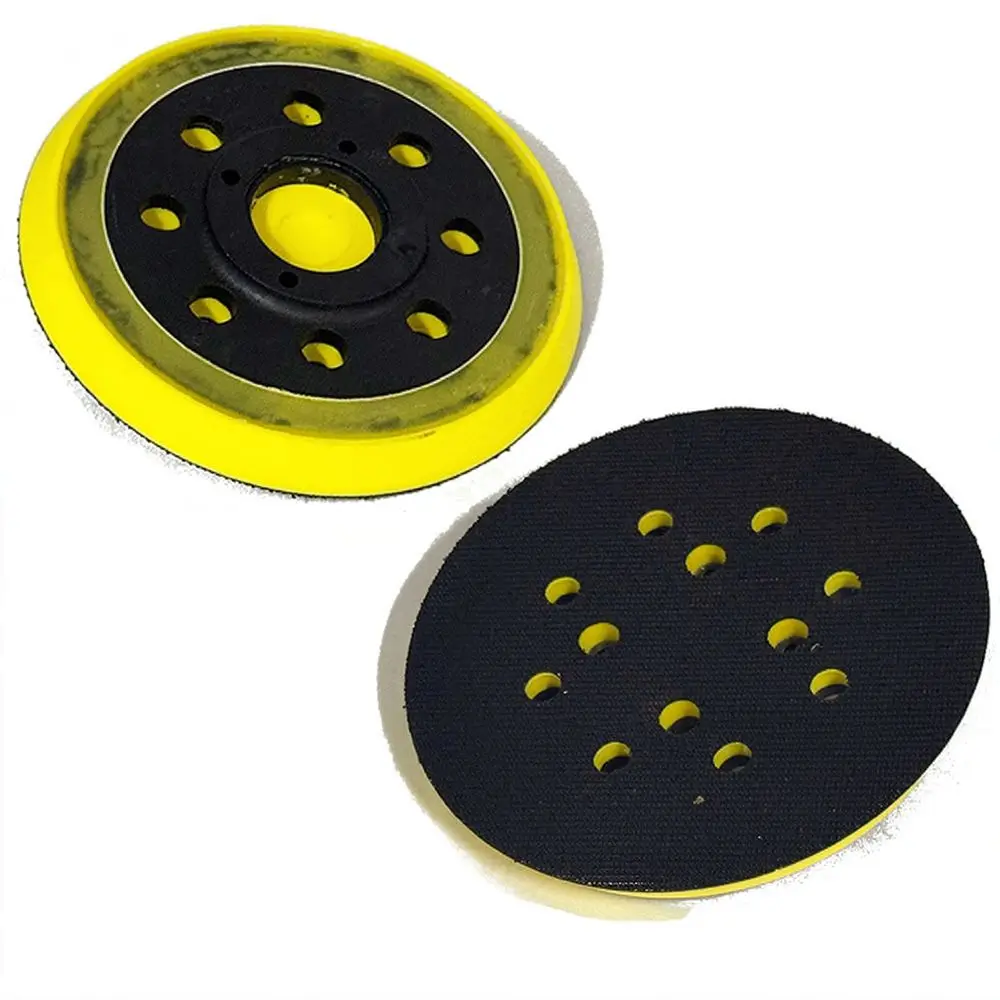 Replacement Sander Base Plate For Ryobi RES1250 5 Inch Sanding Disc Support Pad 8 Hole 4 Mount Design Durable Polyurethane