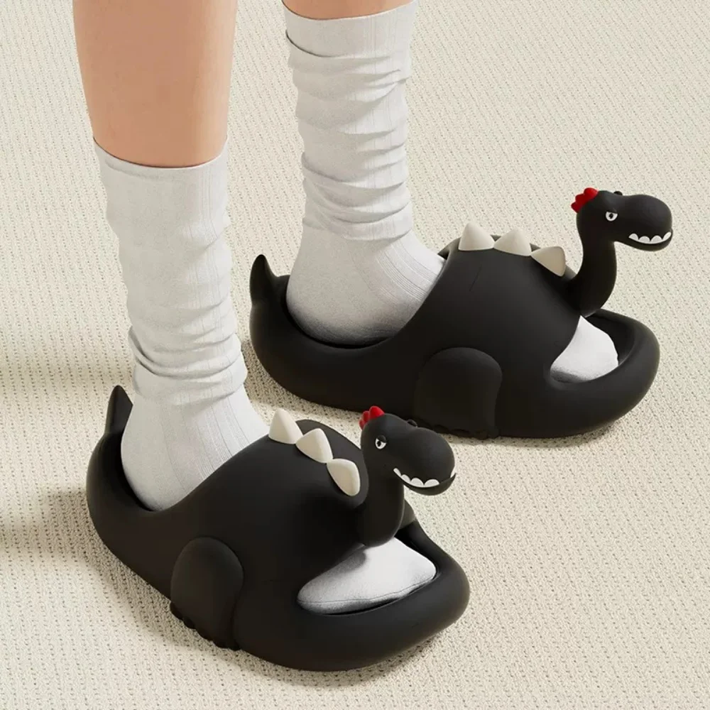 Divertenti pantofole di dinosauro scarpe estive da donna Casual Comfort sandali a pantofola di cartoni animati da donna scivoli per la casa EVA