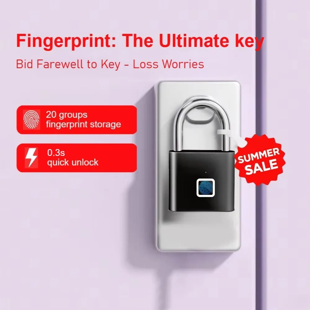 Smart Fingerprint Padlock 