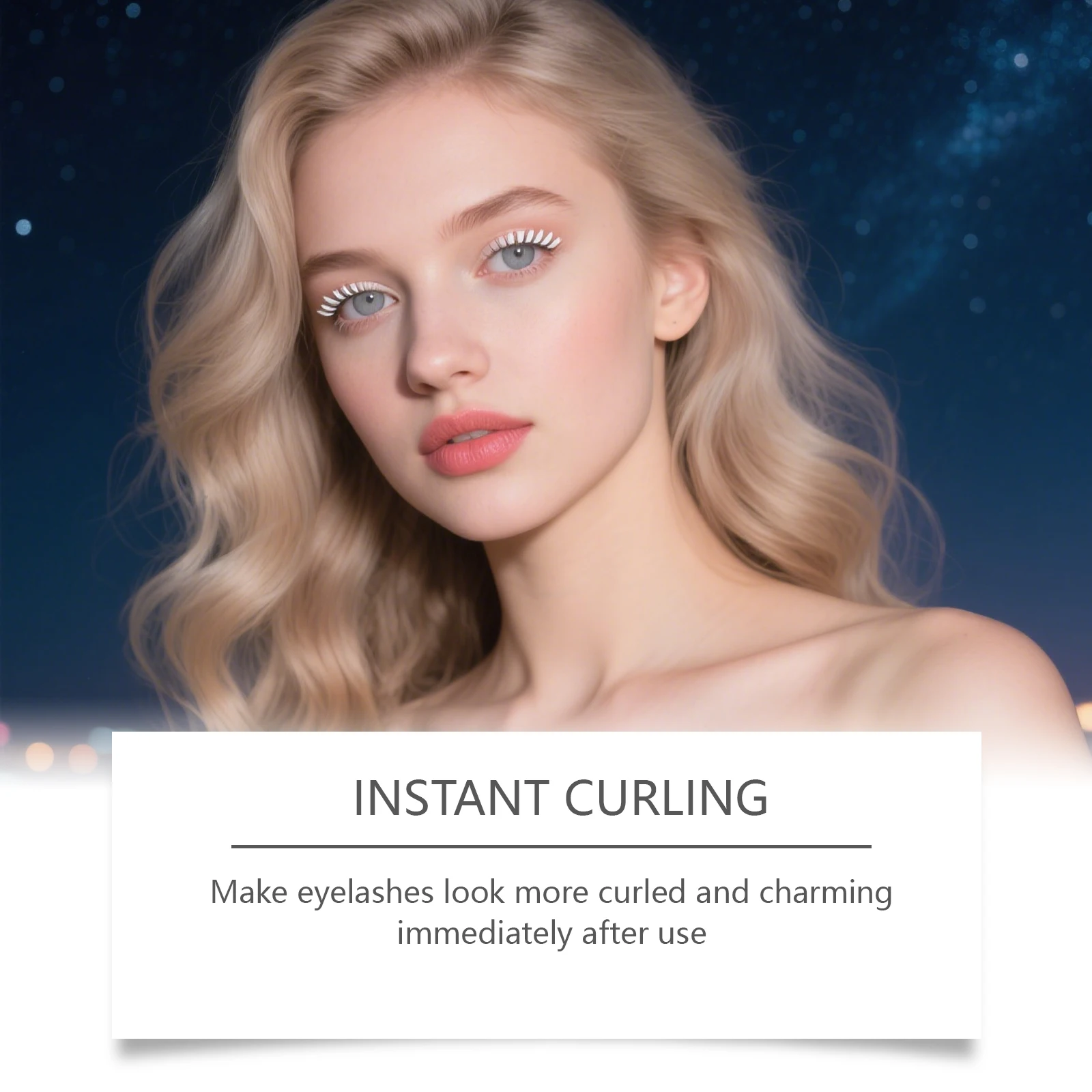 Biała tusz do rzęs, płyn do podkręcania rzęs, długotrwały, wodoodporny, naturalny, trwały, przedłużający makijaż, kosmetyki do oczu, pędzelek, 5 ml