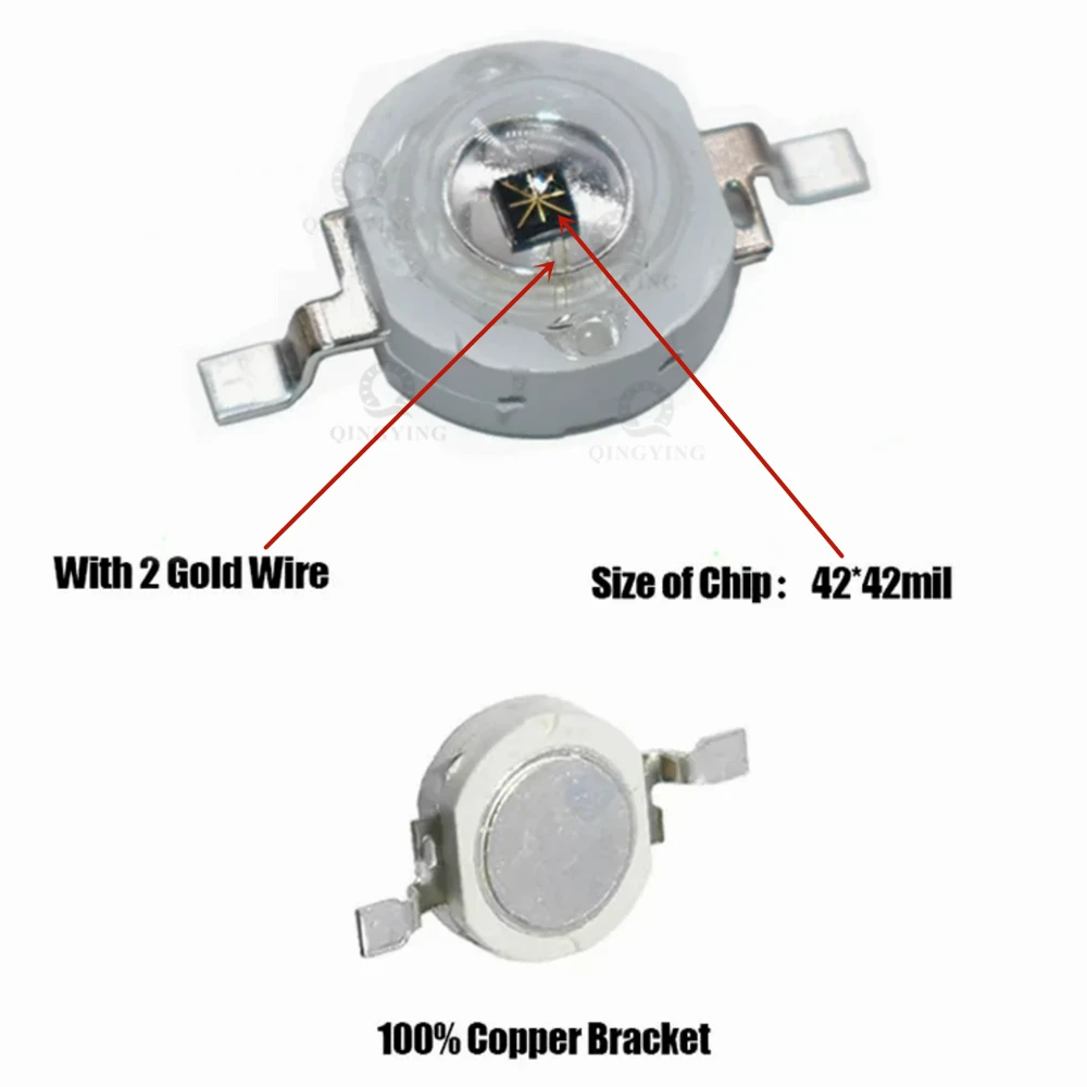 3W Infrared IR High power LED infrared Emitter 1050nm 1100nm 1200nm 1300nm 1400nm 1500nm monitoring fill light bead