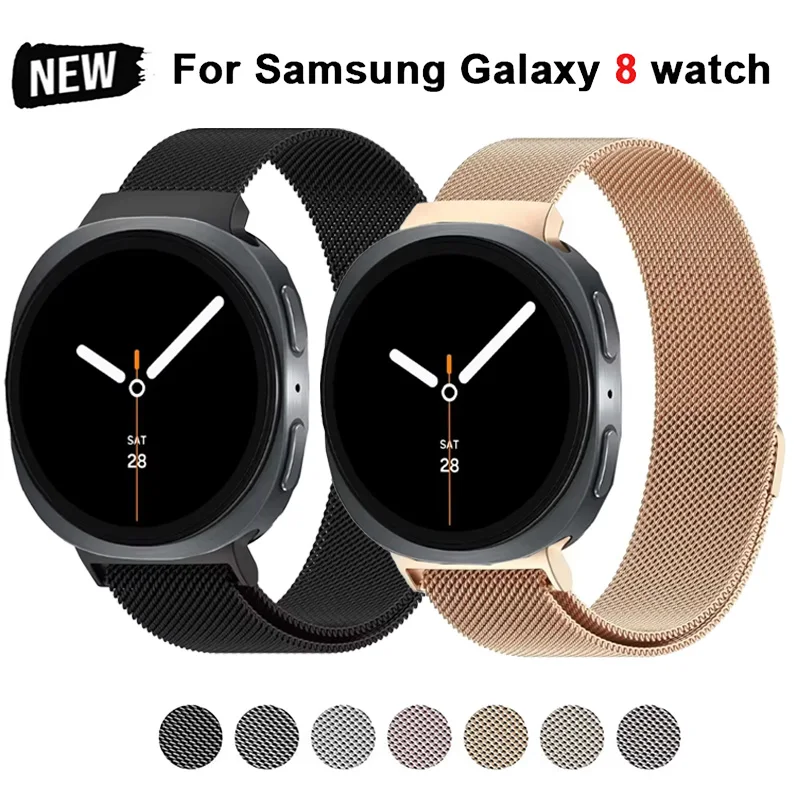 Milanaise-Loop-Band für Samsung Galaxy Watch 8 Armband 44 mm 40 mm Metallarmband Correa Galaxy Watch 8 Classic 46 mm Uhrenarmband