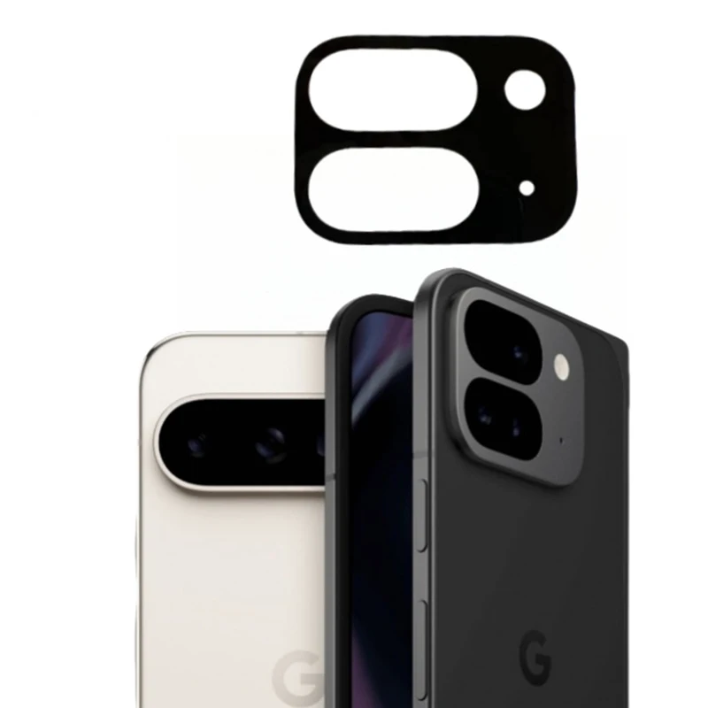 Capa de lente de câmera 3d para google pixel 9 pro, protetor de câmera de vidro temperado dobrável para ppixel9 pro, filme de anel de lente dobrável