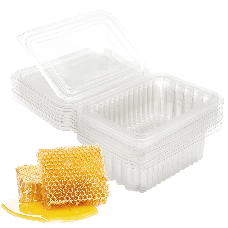 

10Pcs Honeycomb Square Box Bee Honey Cassette Transparent Plastic Nest Honey Nest Honey Box Beehive Beekeeping Tools