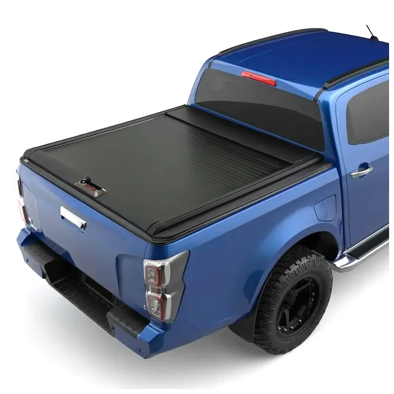 High Quality Aluminum Alloy Roller Shutter Tonneau Cover for Isuzu D-MAX, Waterproof Anti-Theft Factory Customizable