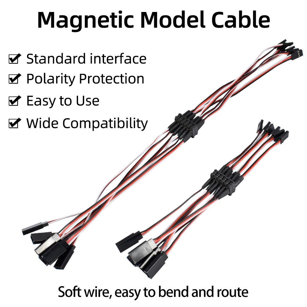 9IMOD 20 سنتيمتر 36 سنتيمتر المغناطيسي نموذج كابل المغناطيسي شفط خط محاكاة البلاستيك المفاجئة على كابل ل RC سيارات قارب الطائرة DIY نموذج