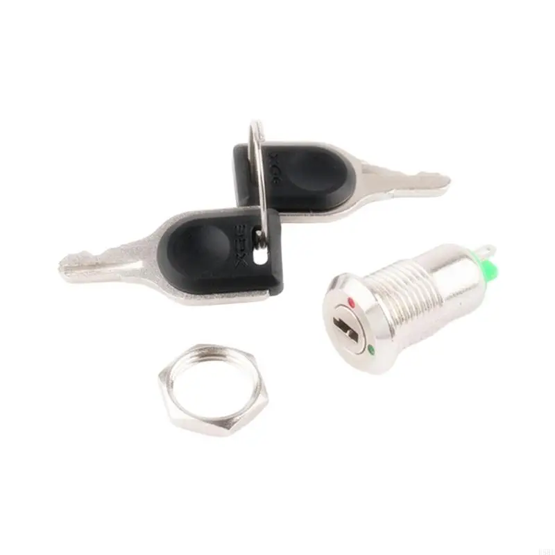 

D5BE Professional Keyed Power Switcheres 12 мм монтаж 2 -контактный соединение для моториков оборудование Gokarts Motorcycle