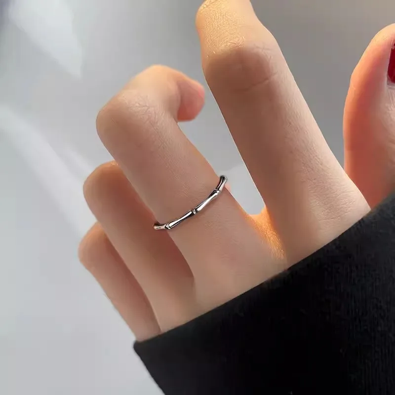 Unique Bamboo Rings Fashion Circle Ring Premium Open End Jewelry Wholesale Of Couple Accessories Beautiful Gift