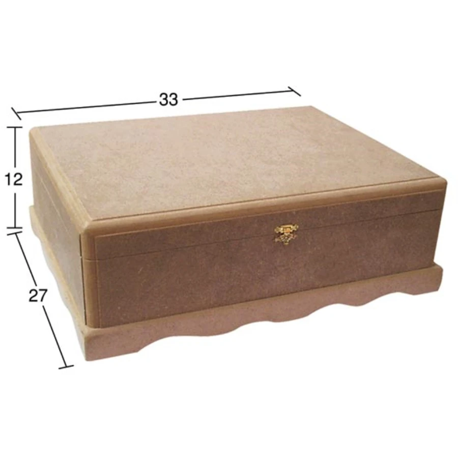 KU247 3 No Box Spring Box, Can Be Painted Wood Mdf Box