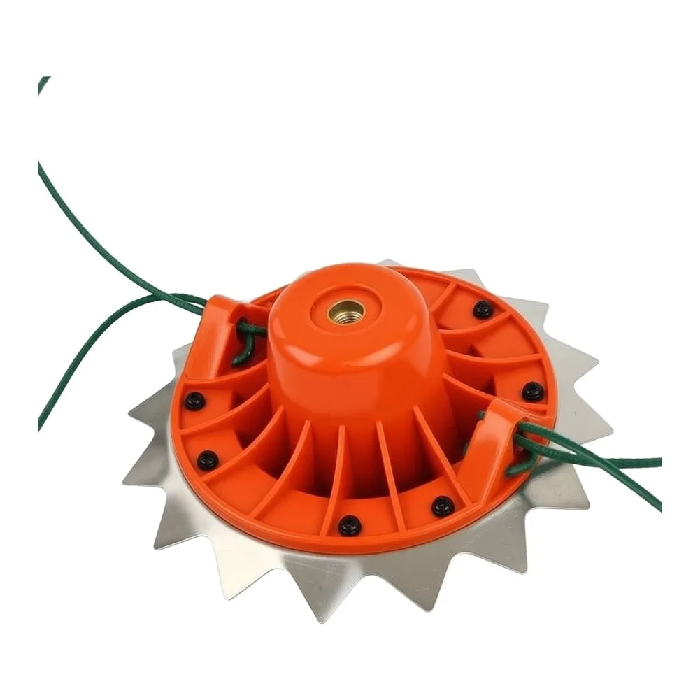 Grass Trimmer Head Brush Vane Head Dual-Line Trimmer Head For Brush Cutter Garden Power Tool Accessories For Backyard & Farm