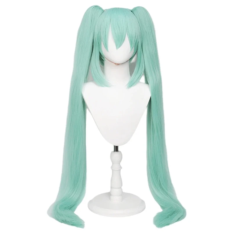 Hatsune Miku miku animation wig simulation double ponytail long hair style Synthetic fiber wig