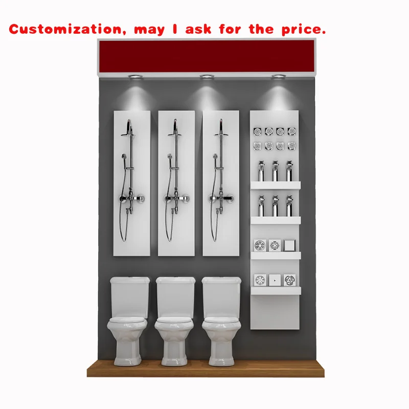 

custom.Custom Led Light Shop Fittings Furniture Design Stainless Steel Wood Sanitary Ware Display Stand Sale