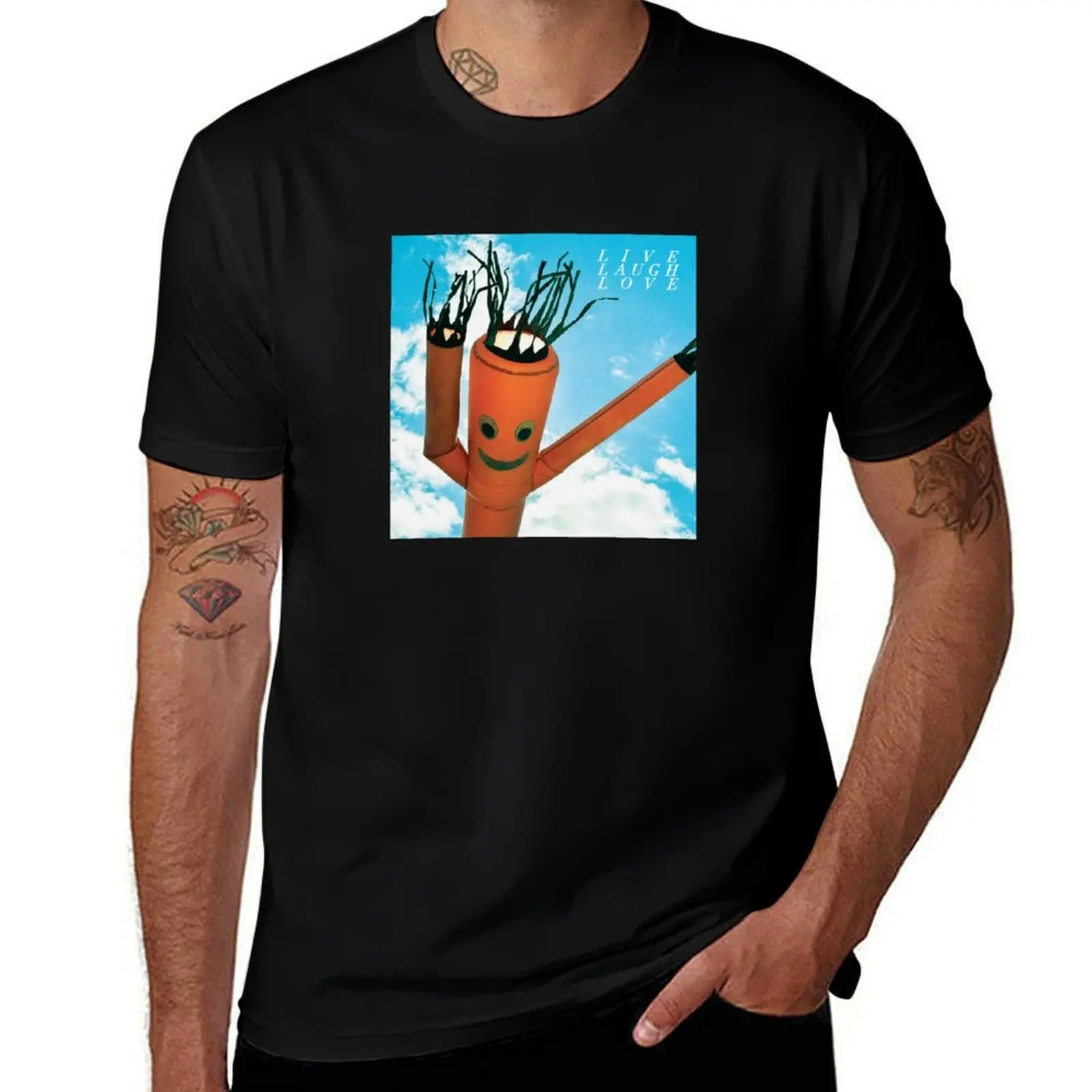 Live Laugh Love T-Shirt Work Daily Short Sleeve Top T-Shirt