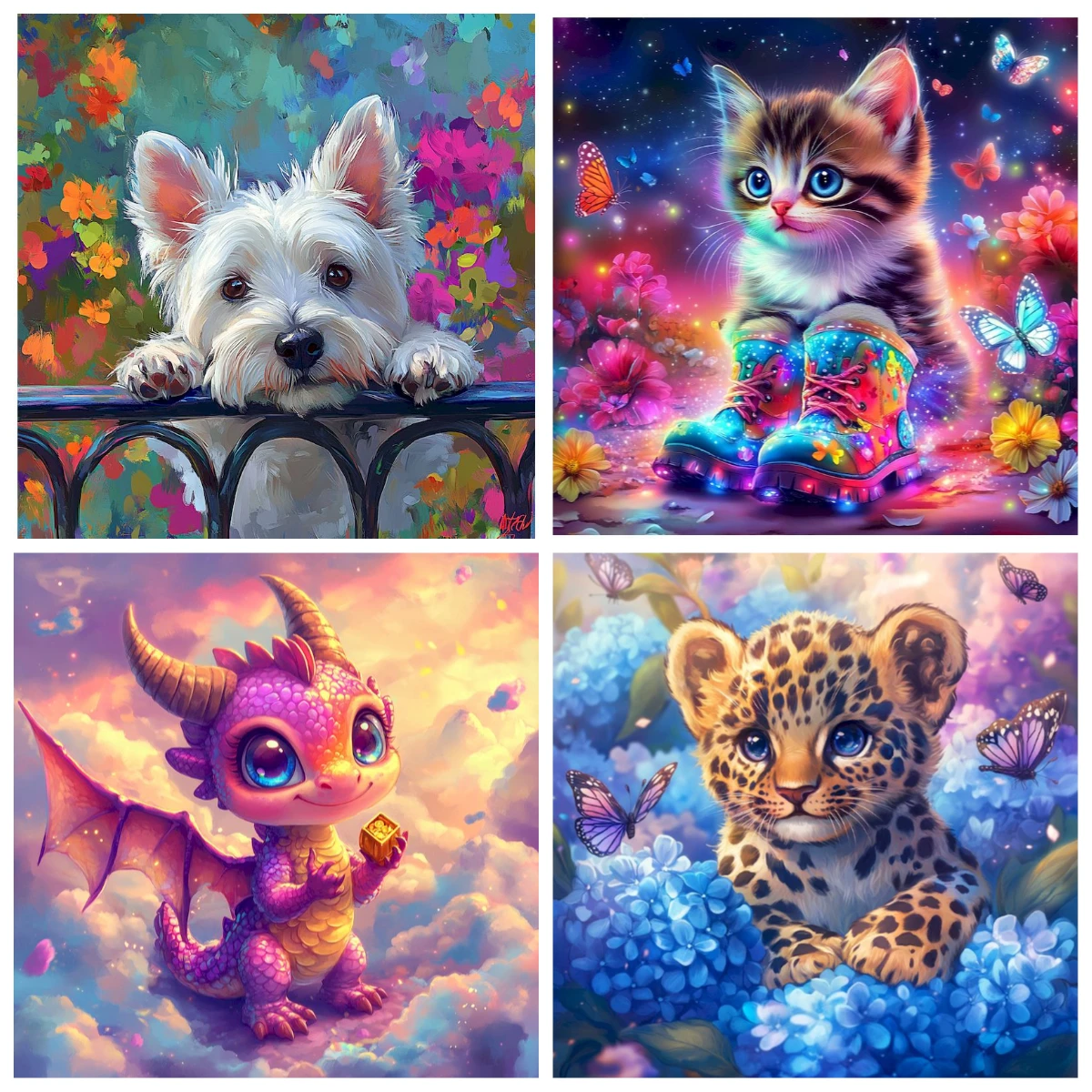 

Jigsaw Puzzle 1000 Pieces Colorful Animal Patterns Puzzle Home Decor for Adults Game Family Fun Puzzles Educational Toys