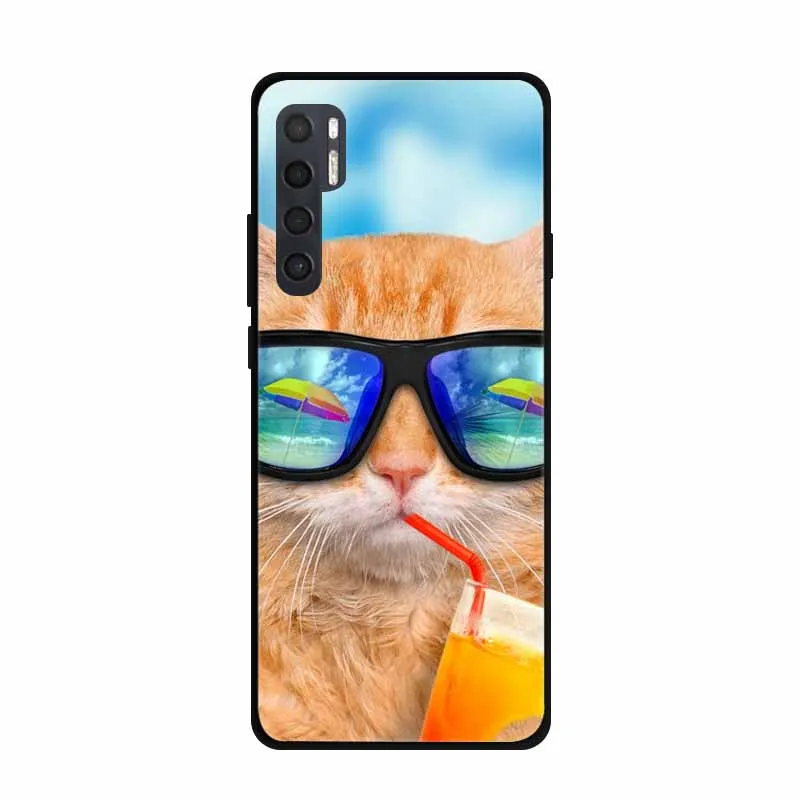 For TCL 20 Pro 5G Cases Fashion Soft TPU Silicone Back Covers for TCL 20Pro 5G Back Case Cartoon Cat Coque Bumper TCL20Pro T810H