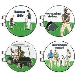 Juego de marcas de pelota de Golf con Clip magnético, venta al por mayor, envío directo