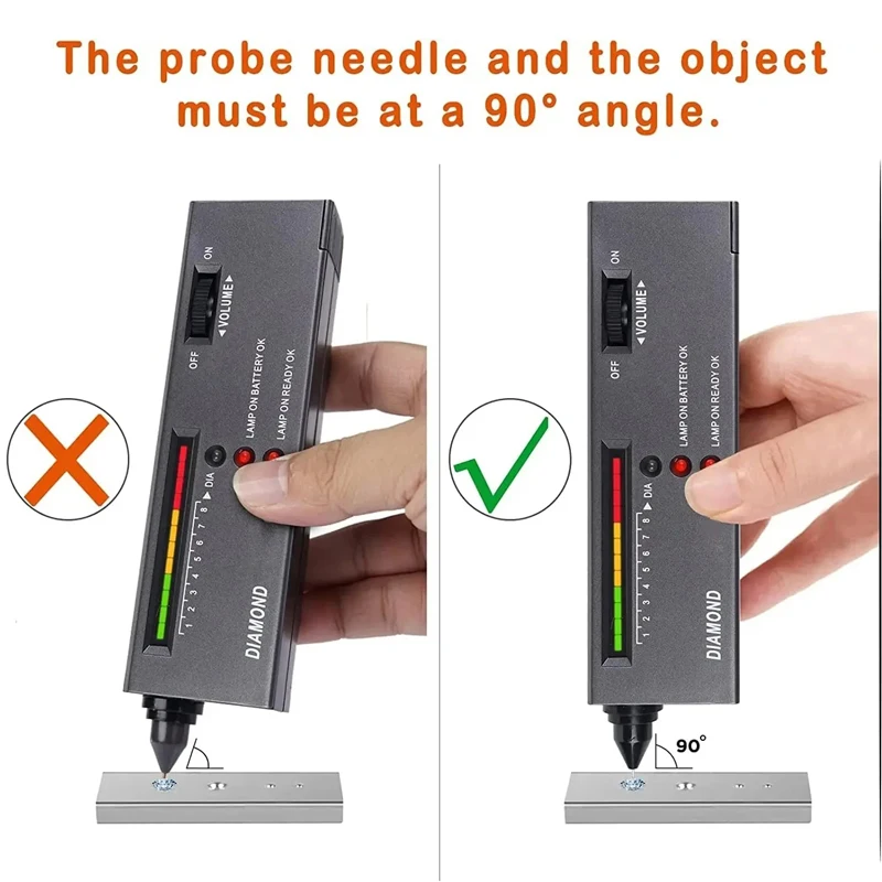 다이아몬드 감별기 고정밀 다이아몬드 테스터 펜 보석 다이아몬드 테스터 전문가용 다이아몬드 선택기 테스터 키트