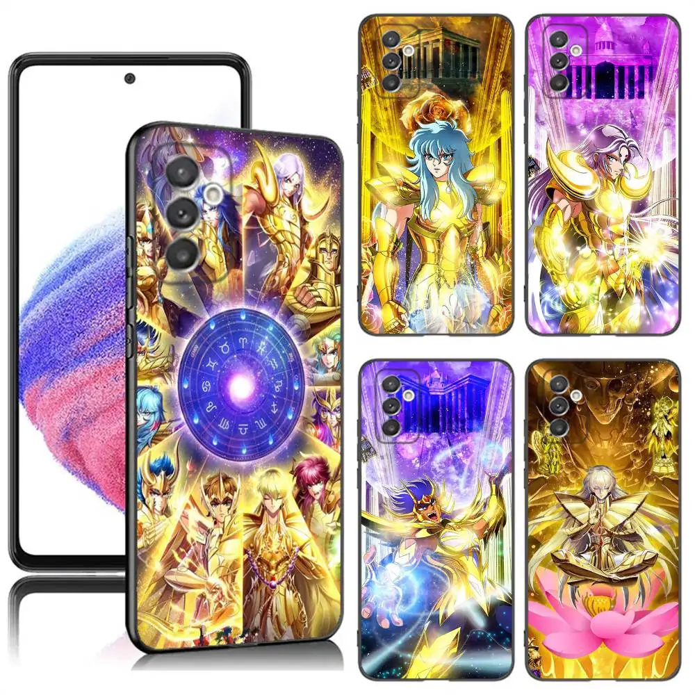 

S-Saint S-Seiya Phone Case For Samsung S24,23,22,30,21,10,9,Ultra,Plus,Lite,FE,5G Black Soft Case
