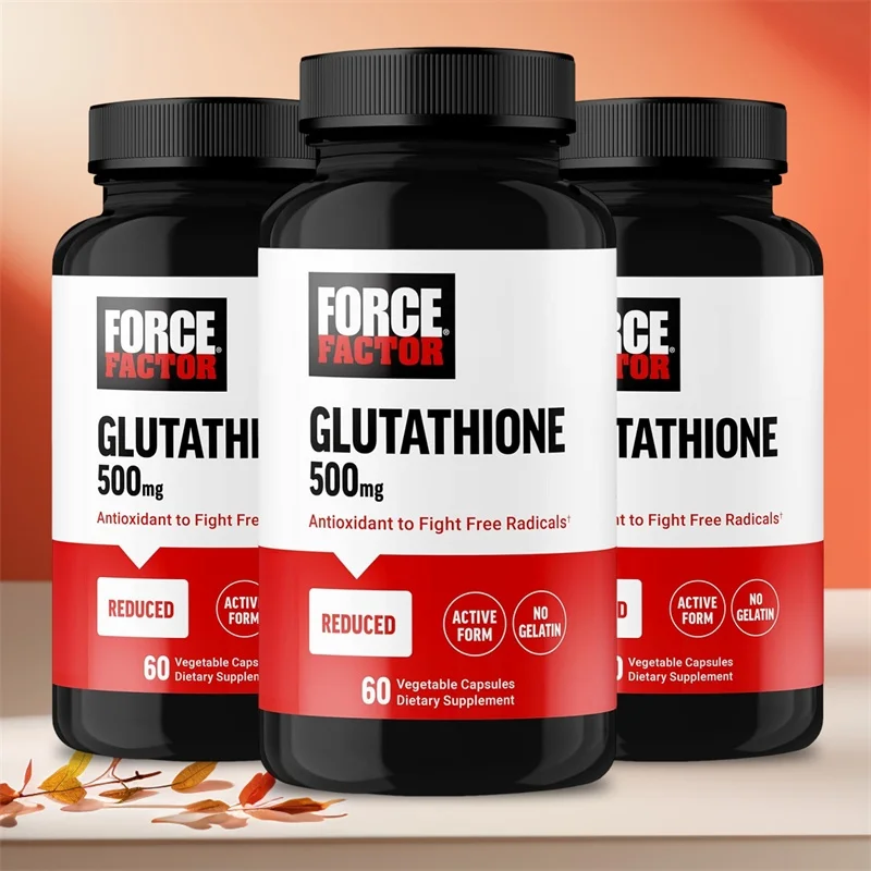 Glutathione Capsules - Potent Skin Antioxidant Detoxification Support, Free Radical Neutralizer Vegan, Non GMO
