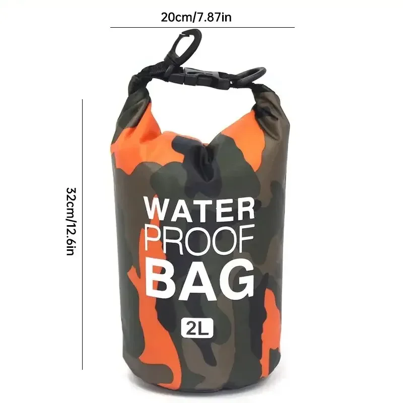 Lightweight Camouflage Waterproof Bag for Kayaking, Surfing, Rafting, and Camping - Keep Your Gear Dry and Protected