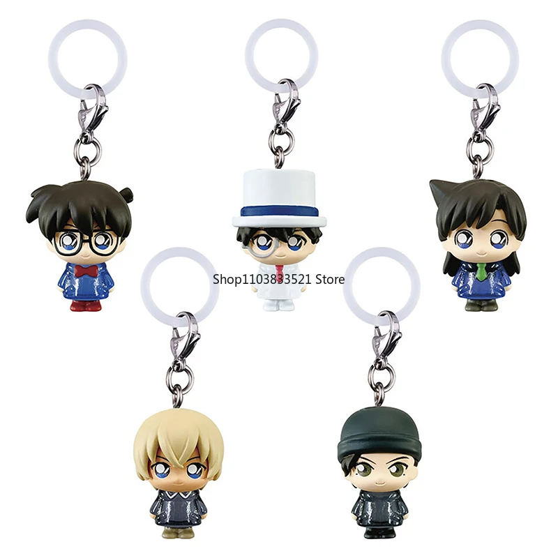 オリジナル名探偵コナンガシャポンおもちゃアニメ毛羽沢レイコナン江戸川毛利蘭アクションフィギュアコレクタブルモデル飾り