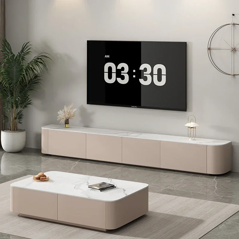 فتاة حامل تلفاز خزائن غرفة المعيشة الفاخرة جدار وحدة التحكم الجدول الأبيض الركيزة الزينة الايداع Meubles أثاث التلفزيون
