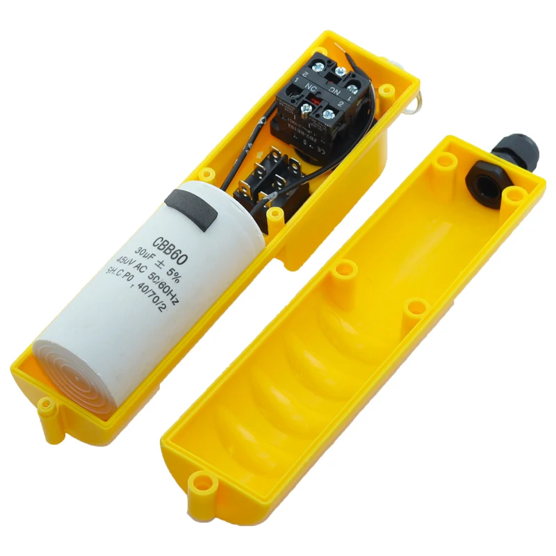 COB-61DR series direct operation rain proof crane control electric hoist up and down switch button with 30UF capacitor